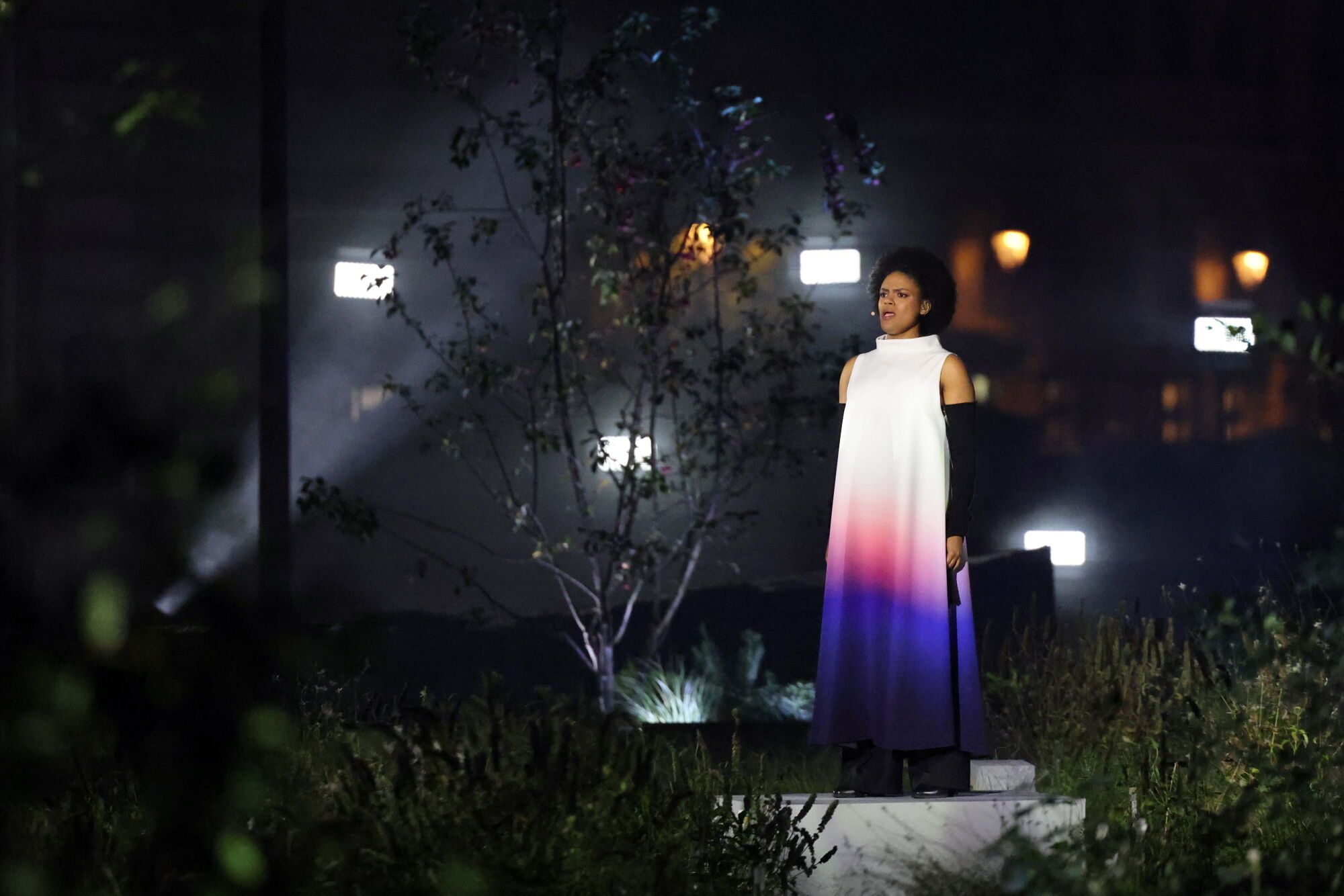 Homenaje a las víctimas de los atentados del Bataclan.