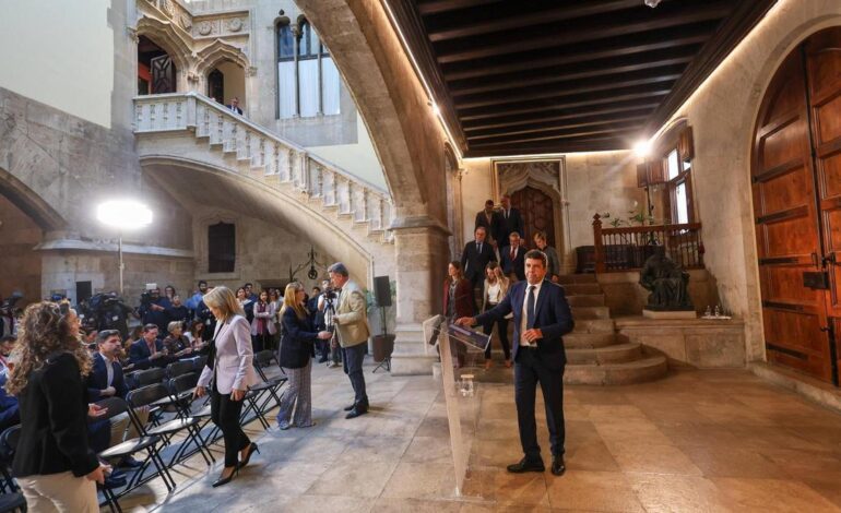 Mazón comparecerá en las Cortes Valencianas sobre la dana el martes 11 de noviembre