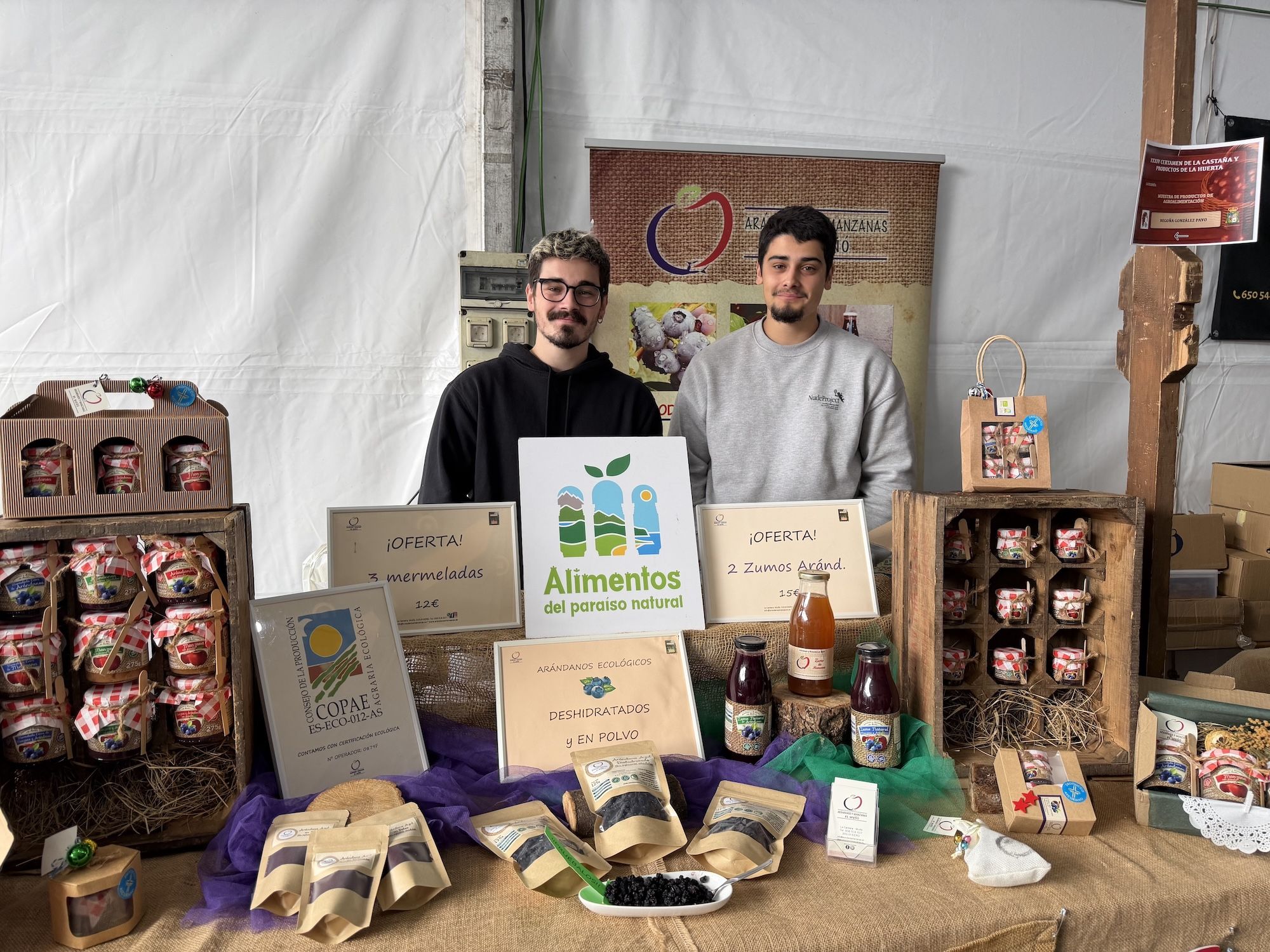 Concurso de castañas y productos de la huerta en Arriondas