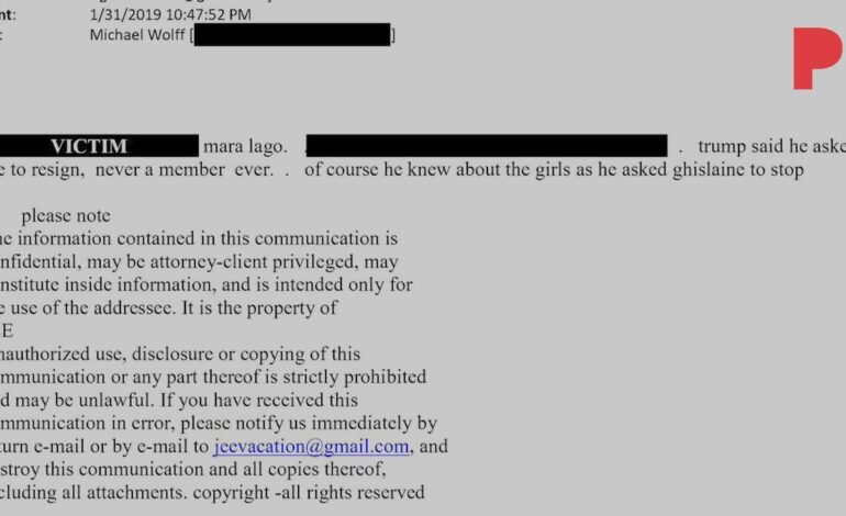 CASO EPSTEIN | Estos son los correos divulgados por los demócratas que apuntan a más vínculos entre Trump y Epstein