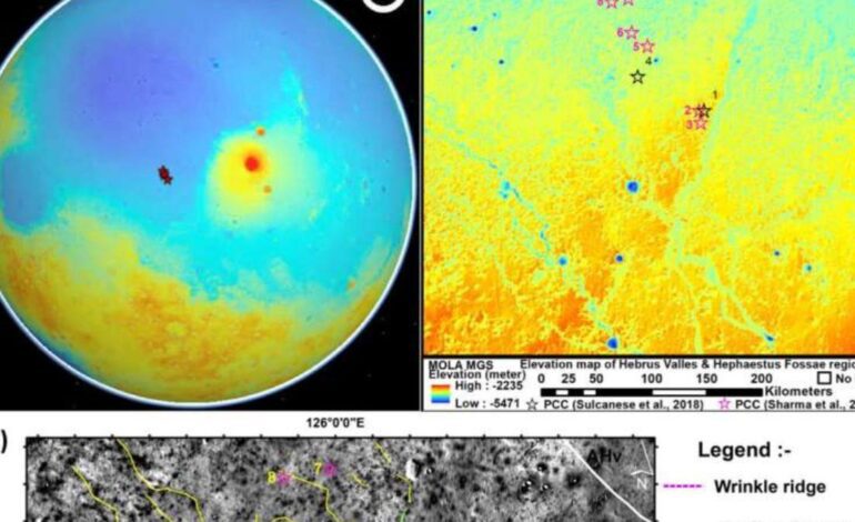 Descubren antiguas cuevas en Marte que podrían albergar vida
