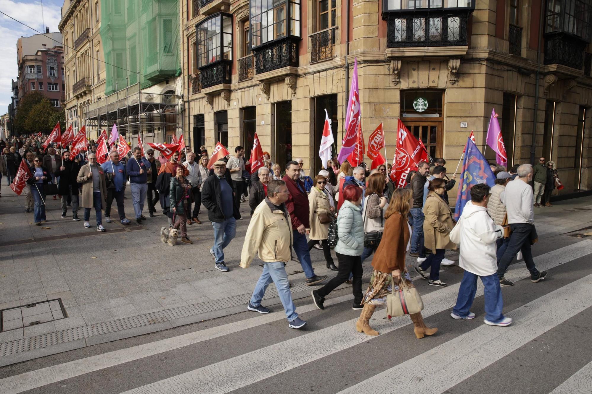 La movilización por la salud pública en Gijón, en imágenes