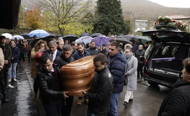 así adiós al minero cangués fallecido en el accidente de Vega de Rengos