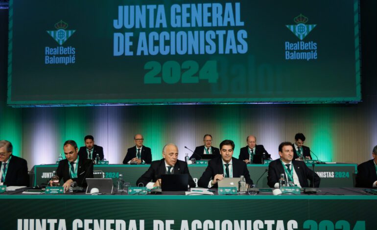 El Betis convoca su Junta General Ordinaria y Extraordinaria de Accionistas para el 16 de diciembre
