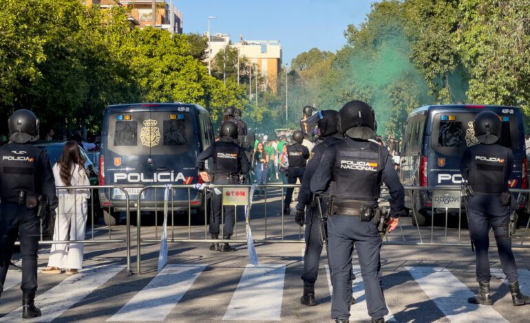 El operativo seguridad del derbi sevillano contará con 396 miembros de la Policía Nacional