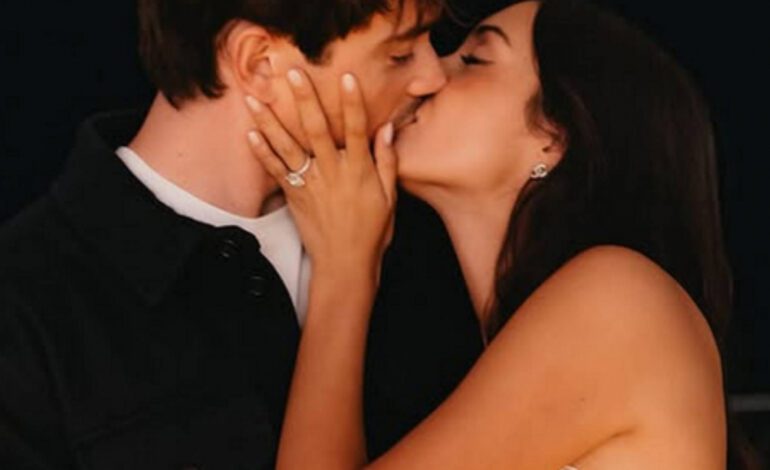 Charles Leclerc y la modelo Alexandra Saint Mleux anuncian su compromiso