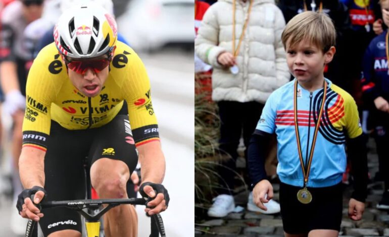 El Van Aert de 4 años ya sube a podios mientras el padre dibuja su 2026 con ciclocrós y una gran duda