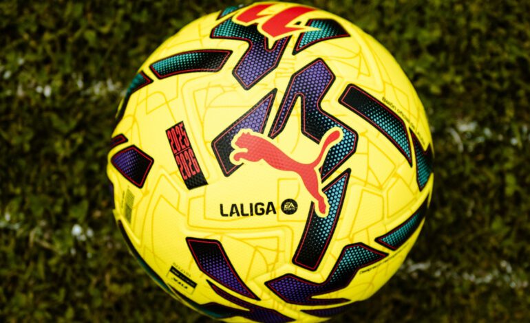Amarillo eléctrico y guiño a los deportes de motor, así es el balón de invierno de LaLiga