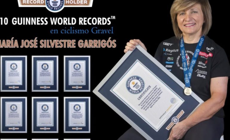 María José Silvestre entra en Guinness de los Récords con 10 plusmarcas en gravel de ultraciclismo