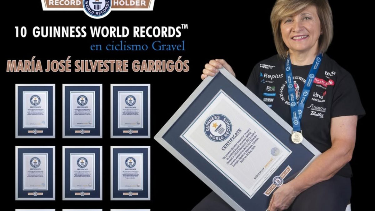 María José Silvestre entra en Guinness de los Récords con 10 plusmarcas en gravel de ultraciclismo