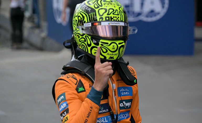 Norris se dispara con la pole, Verstappen saldrá desde el sótano