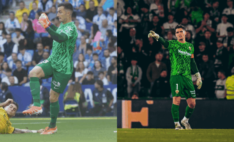 Sarabia mantiene la incógnita en la portería del Elche