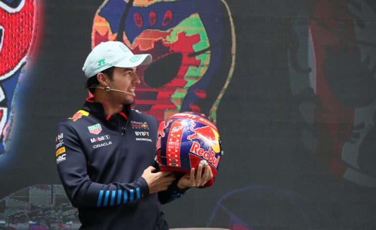 Checo Pérez ya rueda con Cadillac… ¡en un Ferrari!