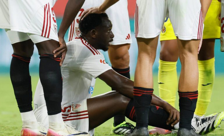 Nianzou sufre una lesión en el bíceps femoral de su muslo derecho