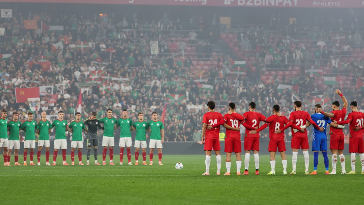 El pueblo vasco se vuelca con Palestina en San Mamés