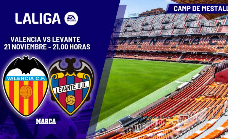 Valencia – Levante | En este derbi hay mucho que perder: previa, análisis, pronóstico y predicción