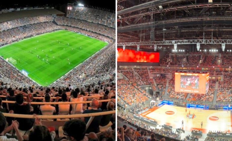 las cifras de asistencia de público a Mestalla y al Roig Arena, al mismo tiempo