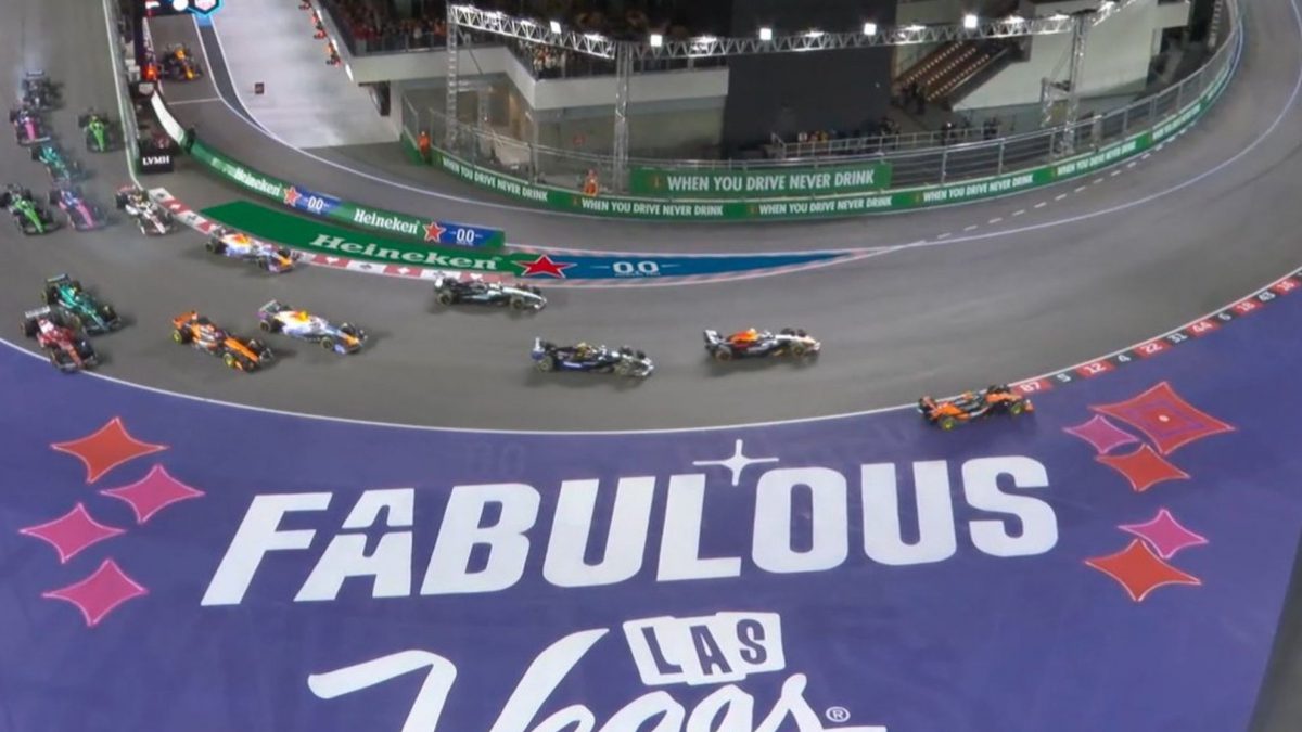 ¡Norris falla en la salida de Las Vegas!