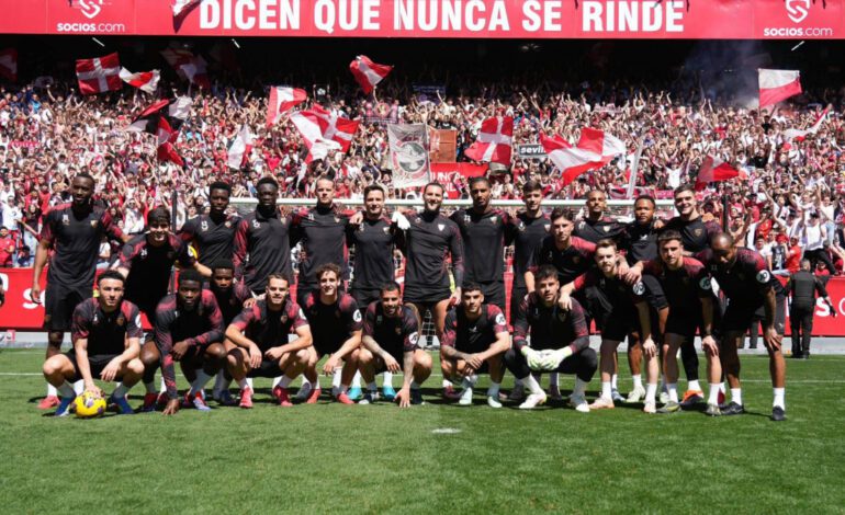El Sevilla conjura al Sánchez-Pizjuán en la última sesión previa al derbi