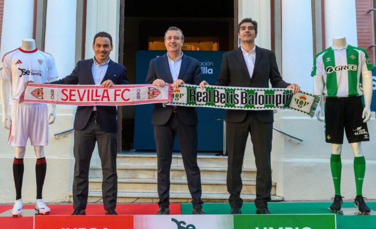 Sevilla y Betis ponen en valor su deportividad y convivencia en un encuentro en la Diputación