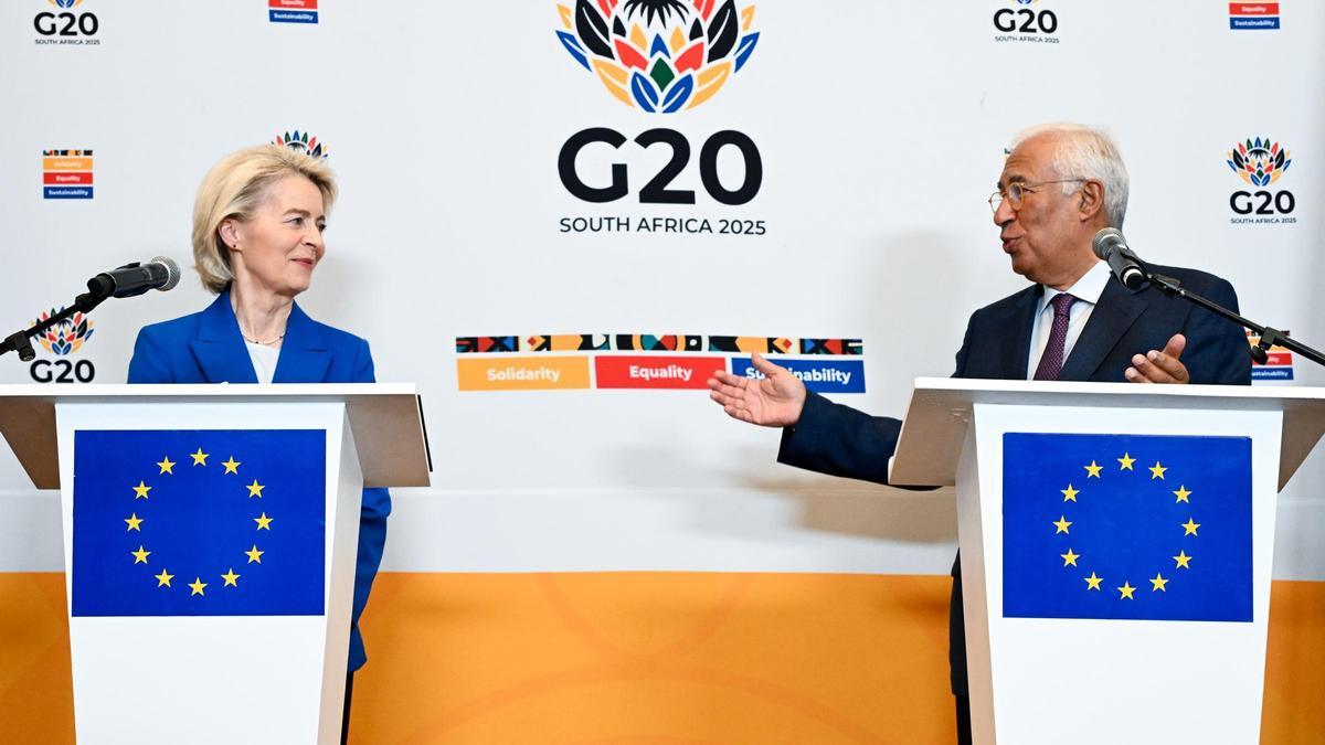 La UE busca aprovechar el vacío de poder que ha dejado Washington con su boicot al G20 para impulsar su agenda