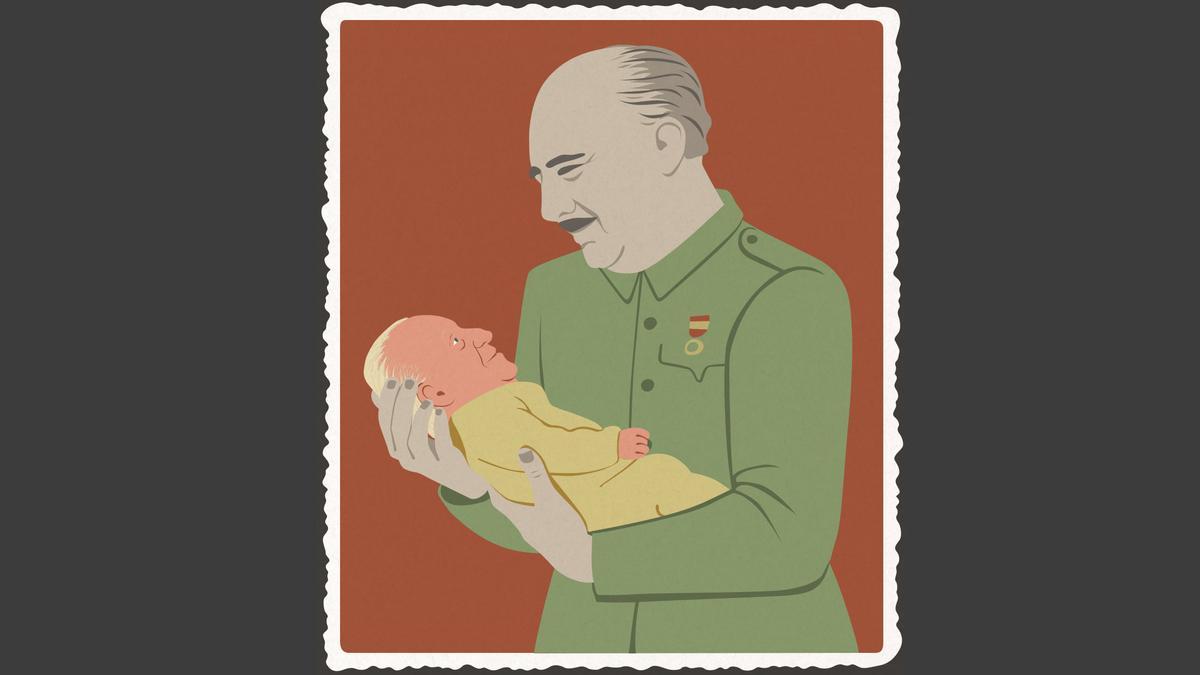 Un abrazo de Letizia para Juan Carlos I