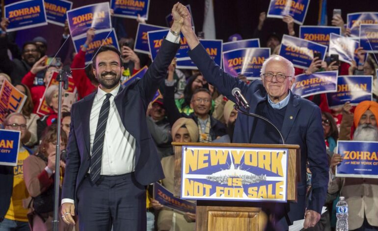 Un discípulo del socialista Bernie Sanders gobernará la meca del capitalismo mundial