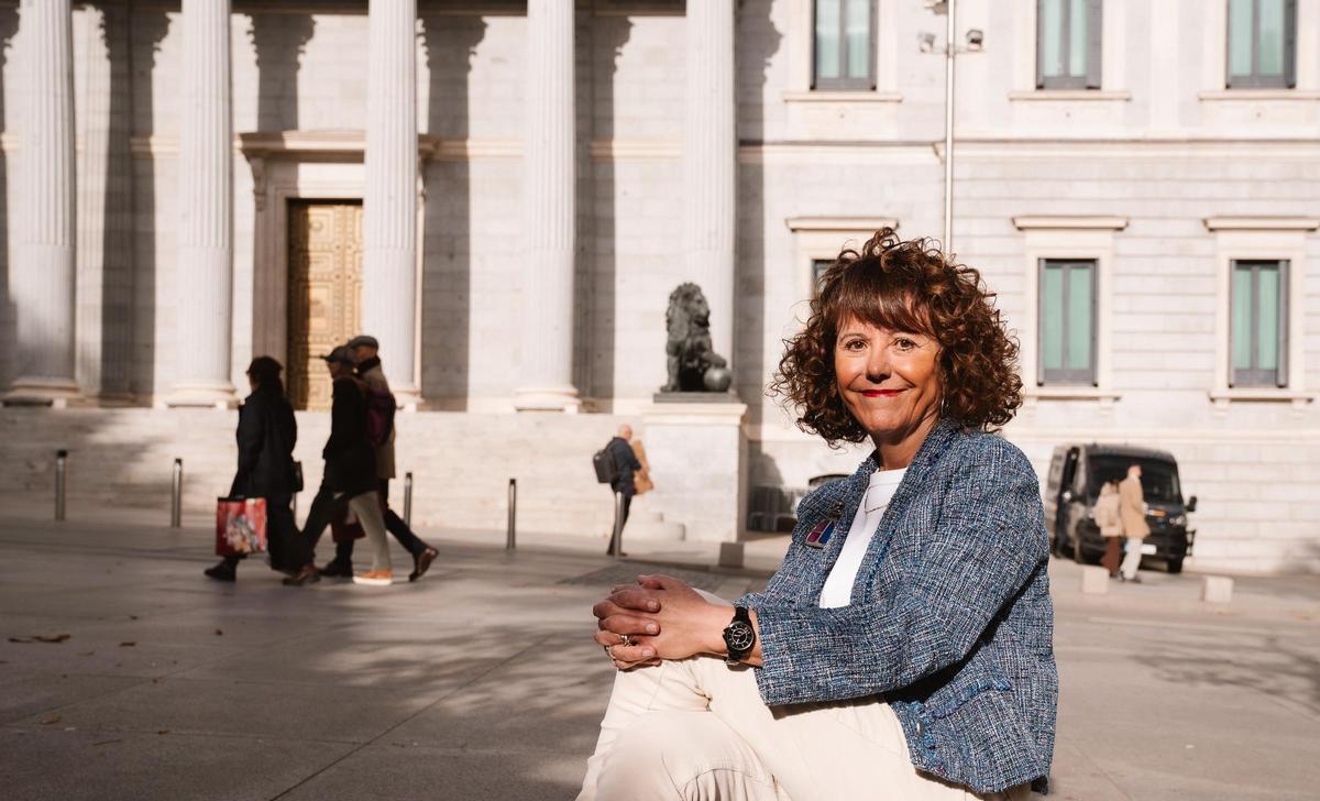 Ana Rivero, taquígrafa del Congreso jubilada, en Madrid.