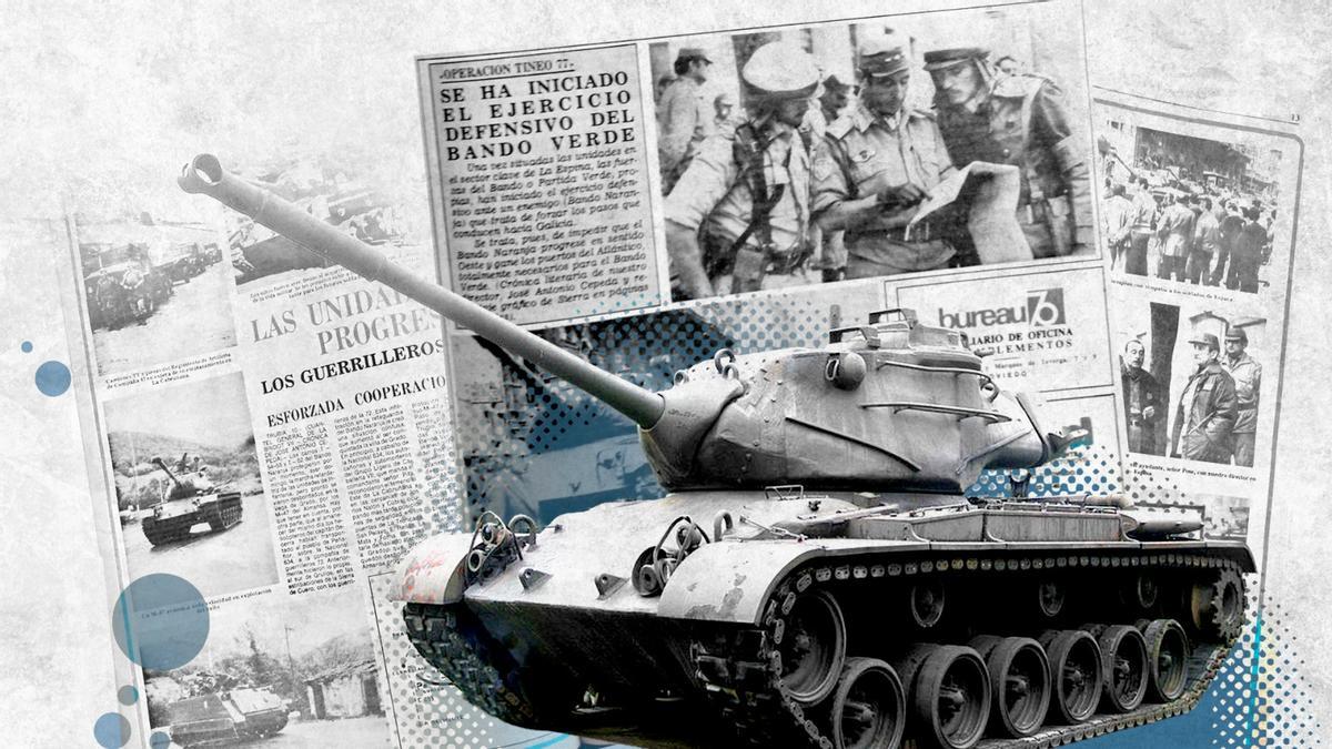 «Tineo 77», las mayores maniobras de la región, que tomaron La Espina y otros montes