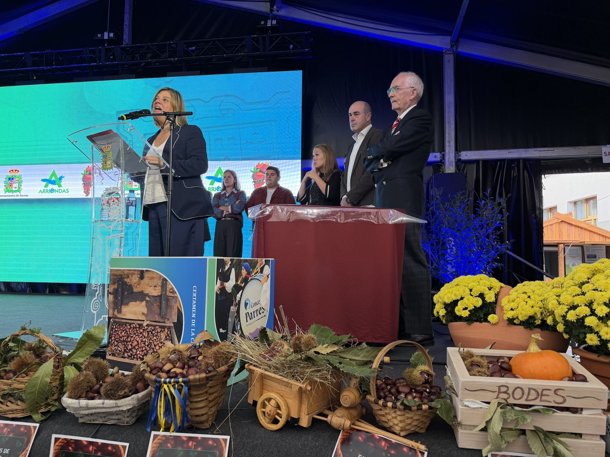 Concurso de castañas y productos de la huerta en Arriondas
