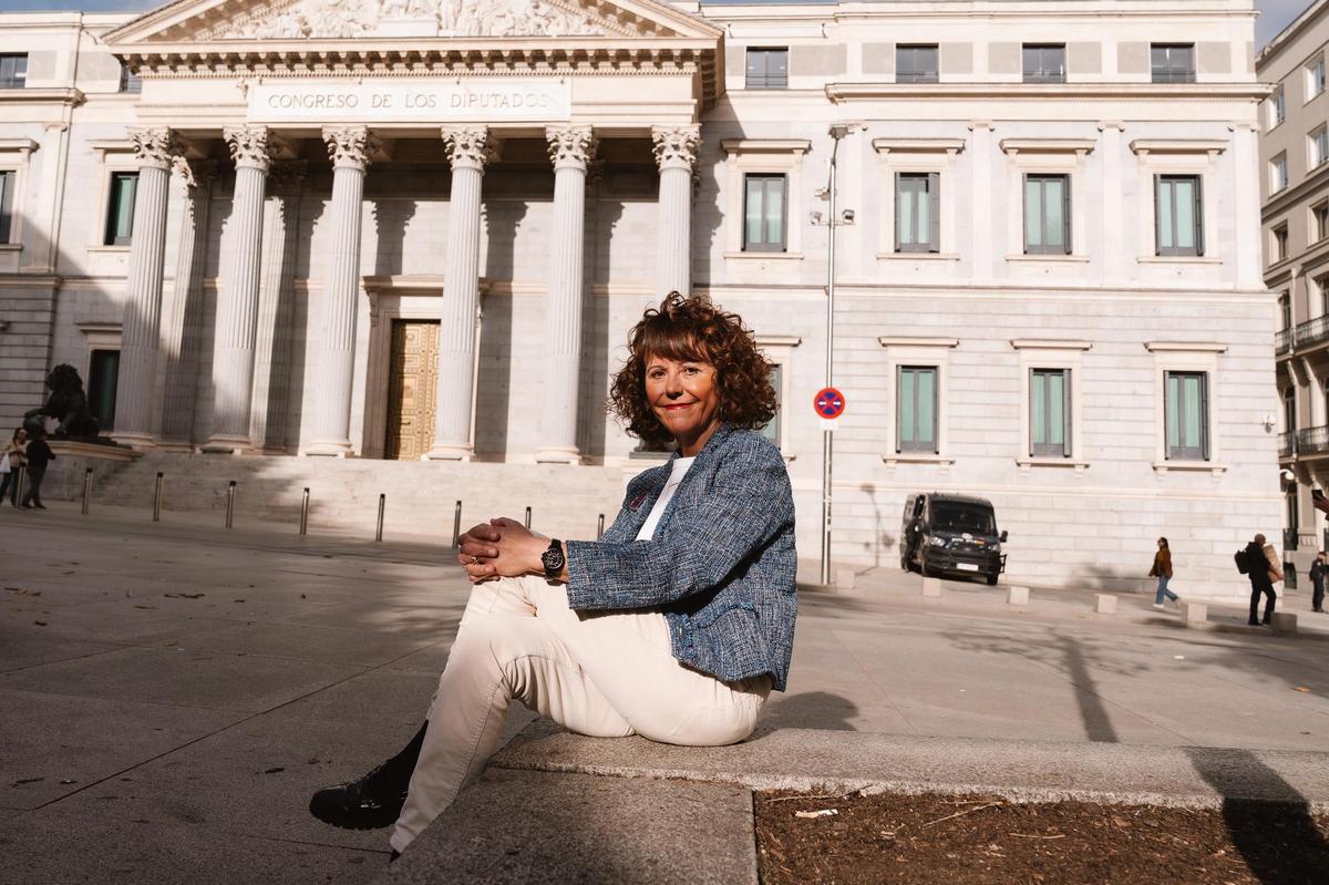 Ana Rivero, taquígrafa del Congreso jubilada, en Madrid.