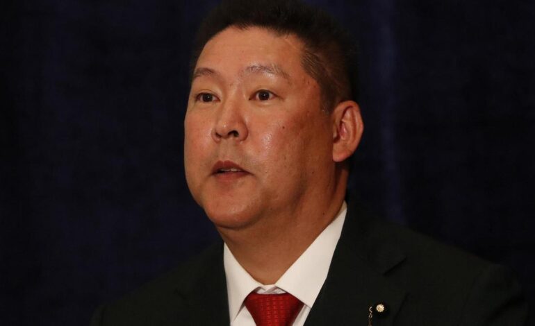 Detenido el líder del partido conservador japonés NHK por presunta difamación de un legislador que se suicidó