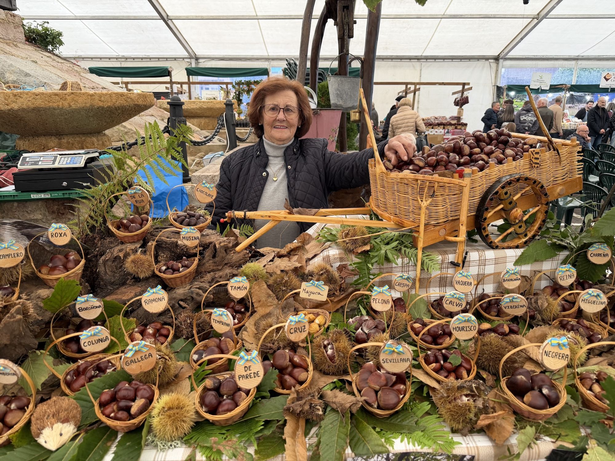 Concurso de castañas y productos de la huerta en Arriondas