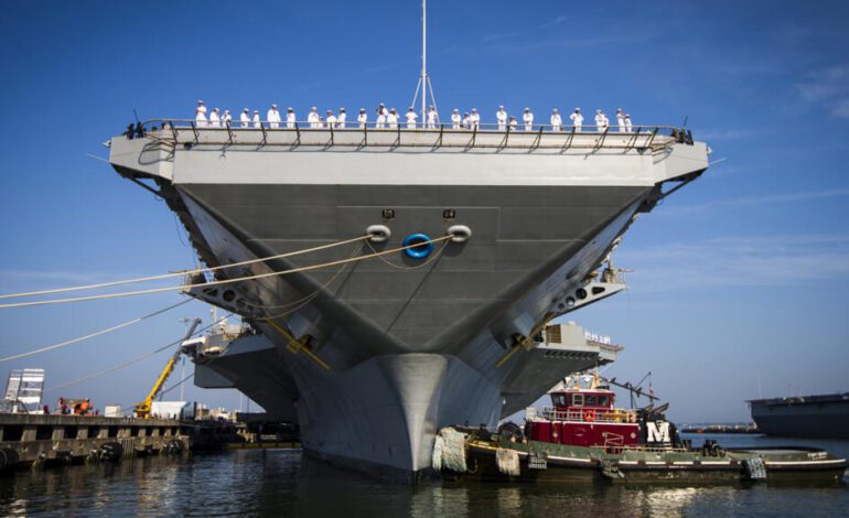Poder de fuego y valor simbólico: qué implica el Gerald R. Ford en el despliegue de Trump en el Caribe
