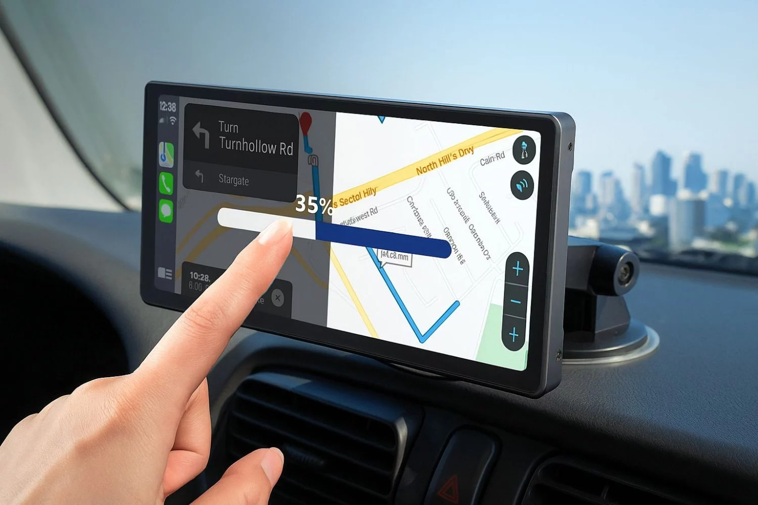 Esta pantalla me ha costado menos de 60 euros y con ella tengo Apple CarPlay sin cables en mi viejo coche