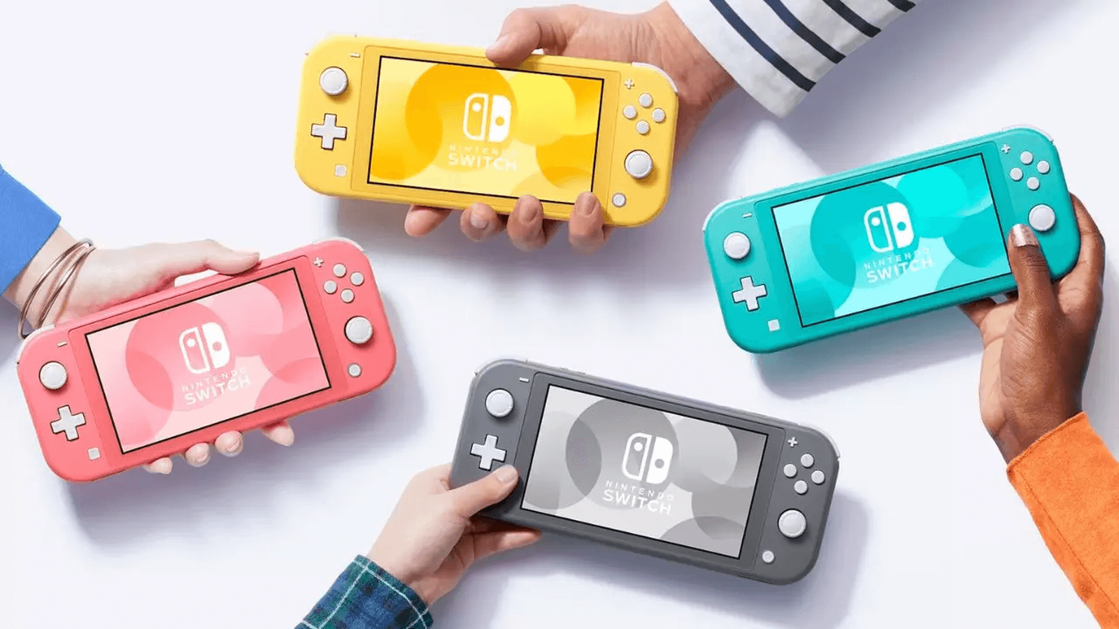 Colores de la consola Nintendo Switch Lite