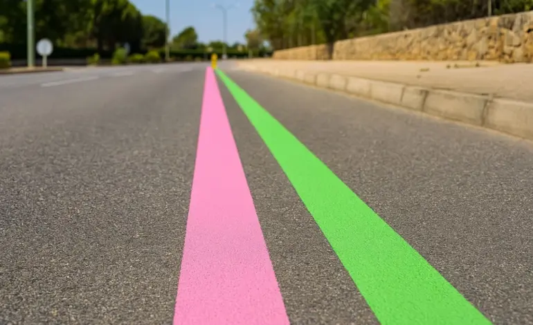 La DGT desvela todas las dudas sobre las nuevas líneas verdes y rosas que han llegado al asfalto