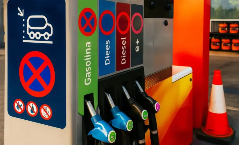 Los nuevos colores que han llegado a los surtidores de las gasolineras: mucho ojo con equivocarte