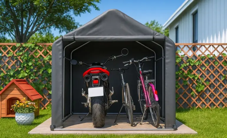 Leroy Merlin tiene el garaje prefabricado perfecto para guardar tu moto o bicicleta los días de tormenta