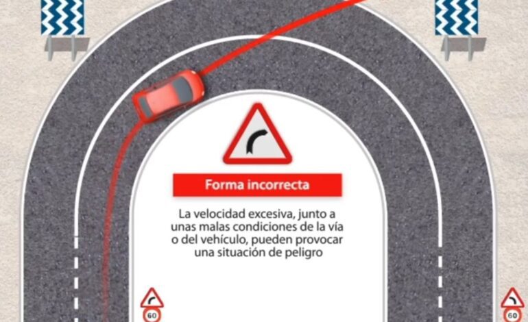 La DGT advierte: esta es la forma correcta de trazar una curva de manera segura