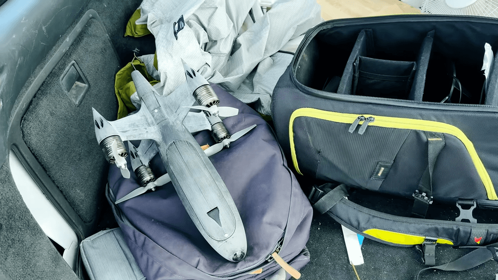 Drone Pro Hub listo para despegar