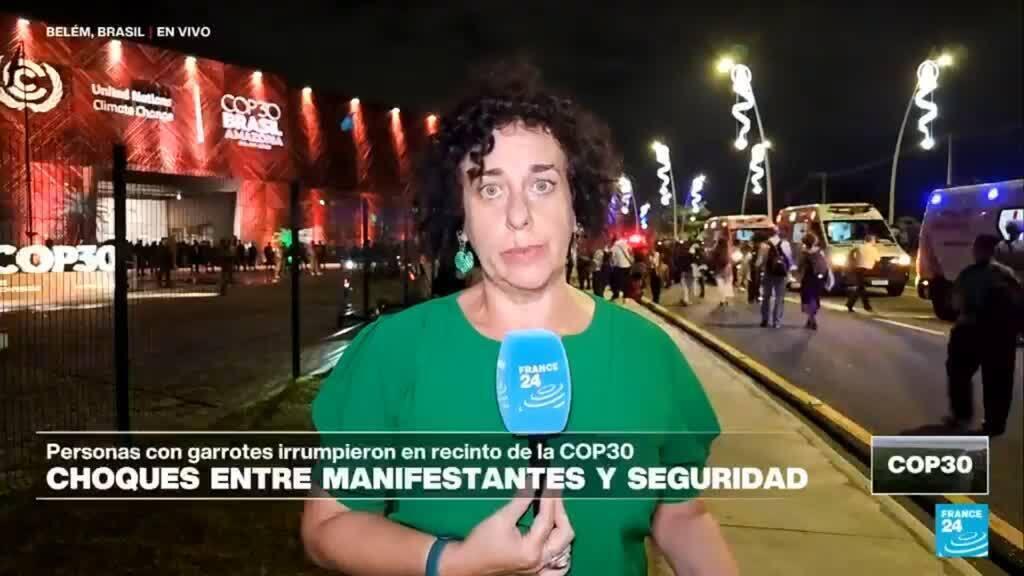 Informe desde Belém: enfrentamientos entre manifestantes y Policía en la COP30