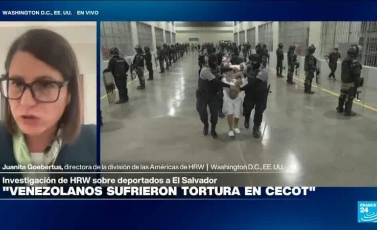 Juanita Goebertus: "EE. UU. y El Salvador son cómplices en torturas contra deportados venezolanos"