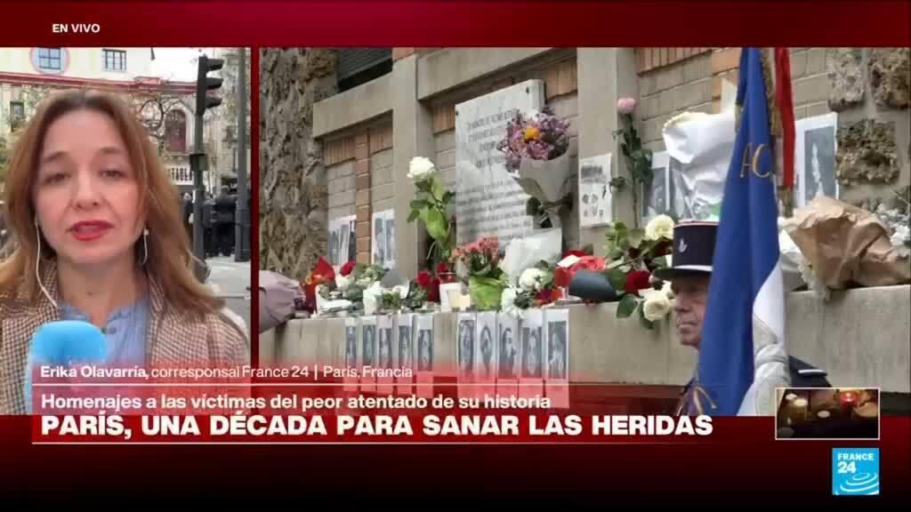 París: minuto de silencio y ofrendas florales, los homenajes a las víctimas del 13 de noviembre