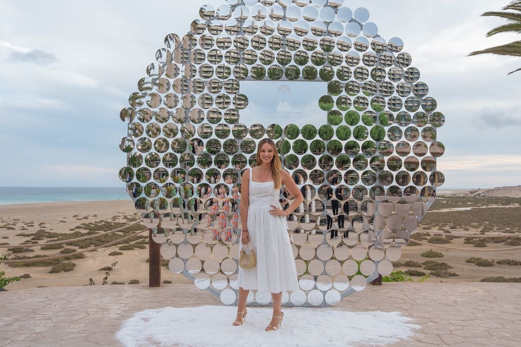 Helen Lindes en el photocall de Paradisus Fuerteventura