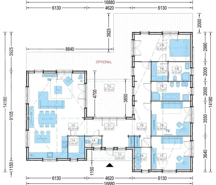Plano de la casa ESCARLATA