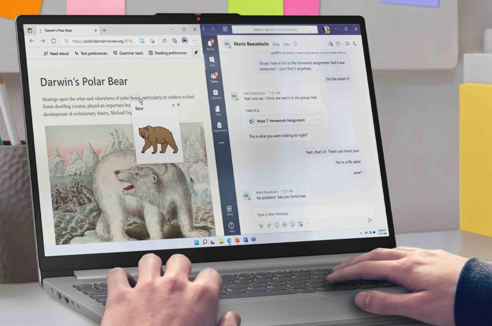 Imágenes del Lenovo IdeaPad Slim 3 Gen 8 realizando diversas tareas