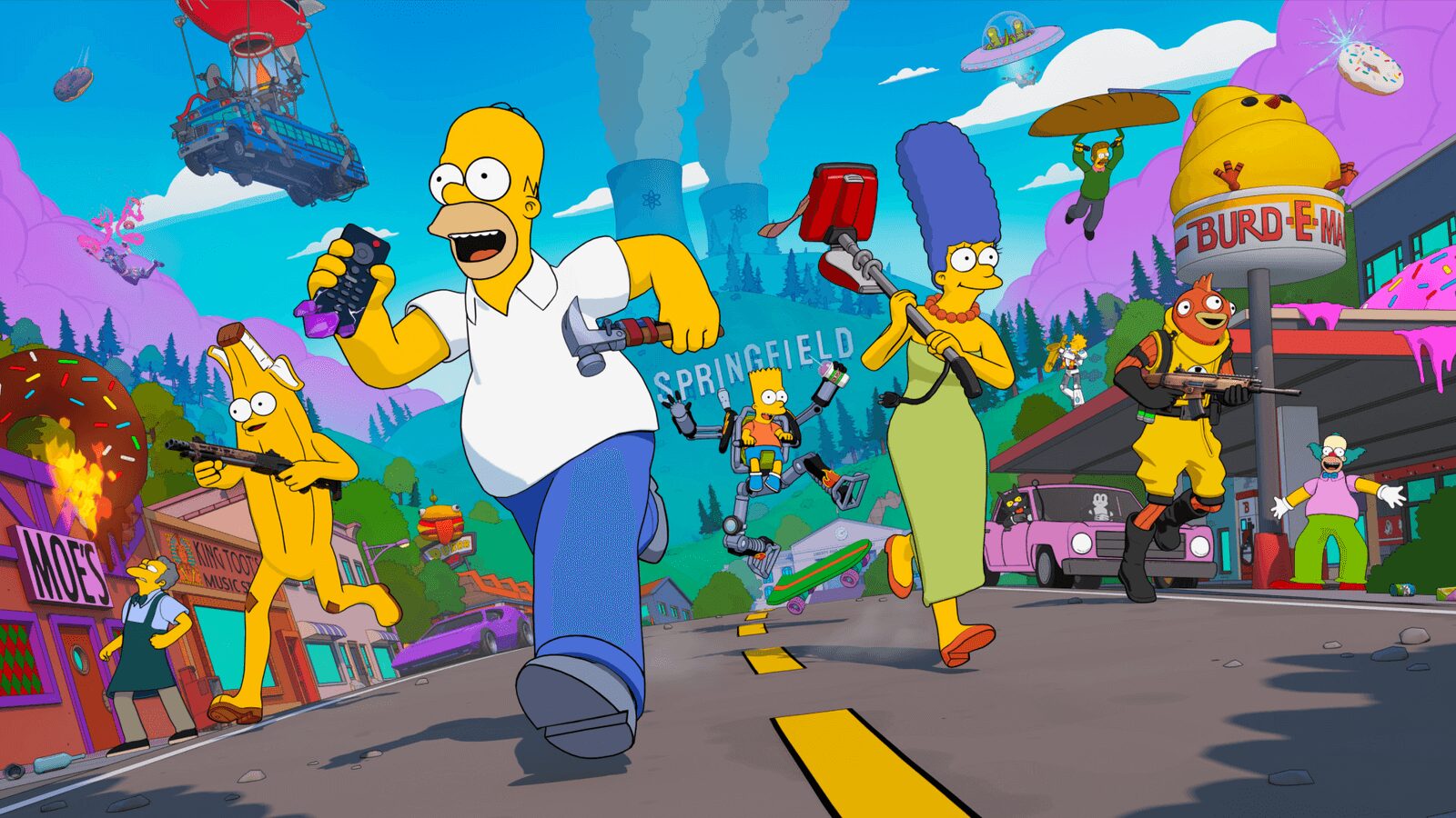 Disney+ da la sorpresa y añade a su catálogo los cortos de Fortnite y Los Simpson