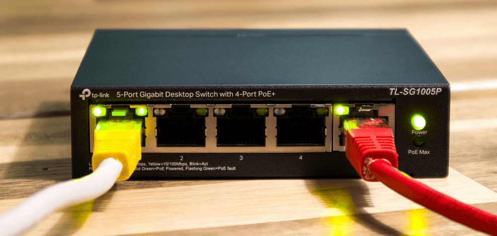 Parte trasera del enrutador