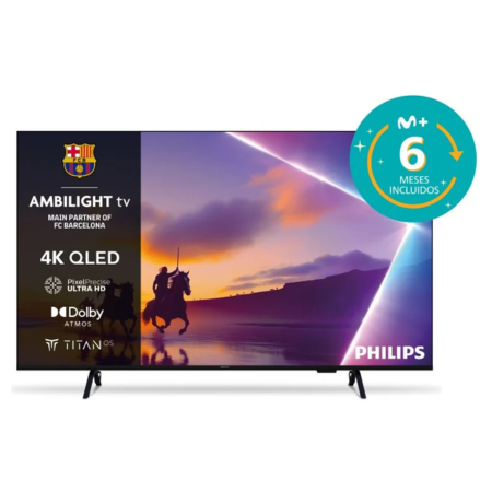 TV Philips QLED 55PUS8400 55 pulgadas 4K Ultra HD Ambilight Smart TV Dolby Atmos Titan OS Vídeo